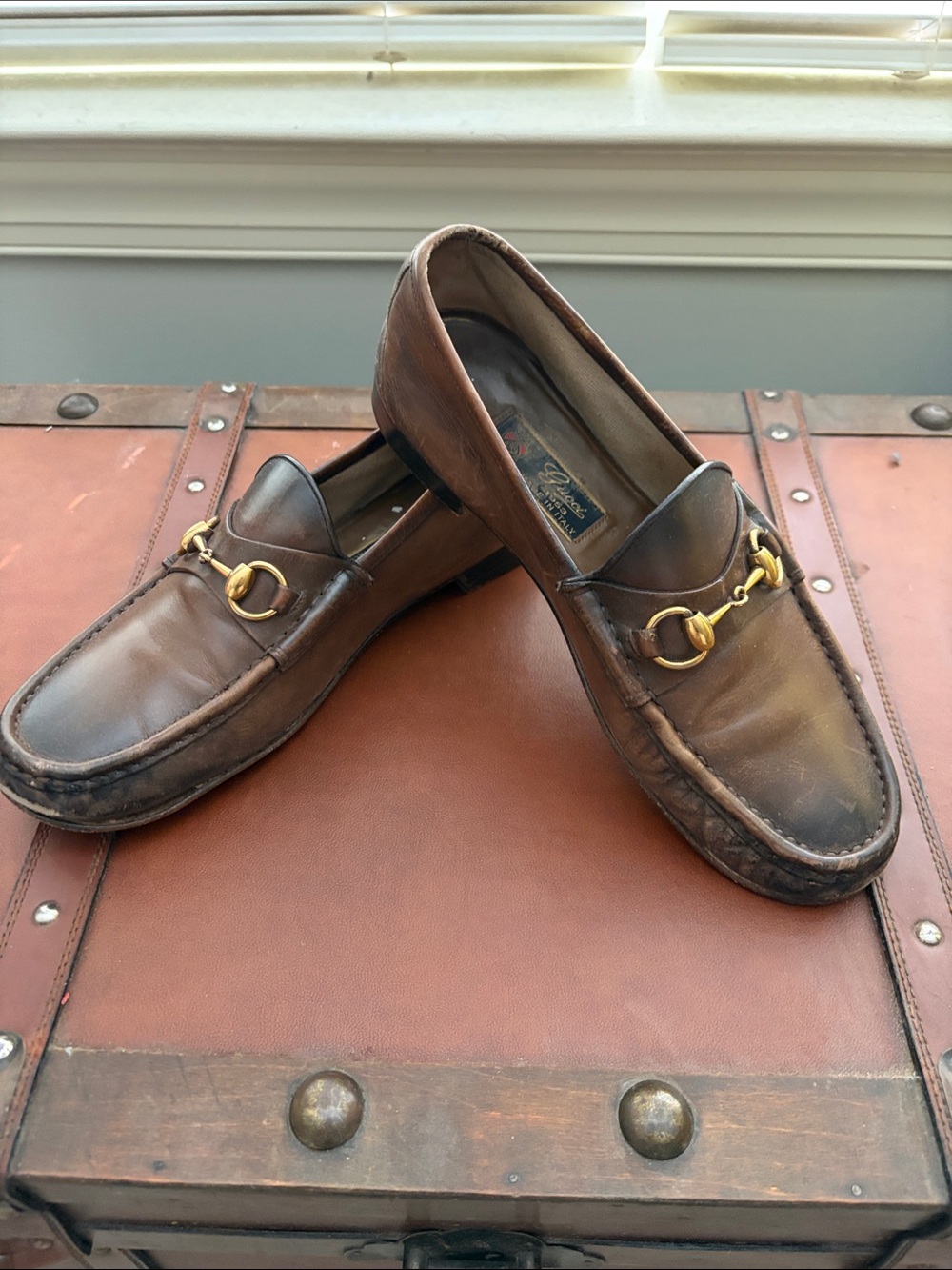 $1095 Gucci 1953 burnished loafer